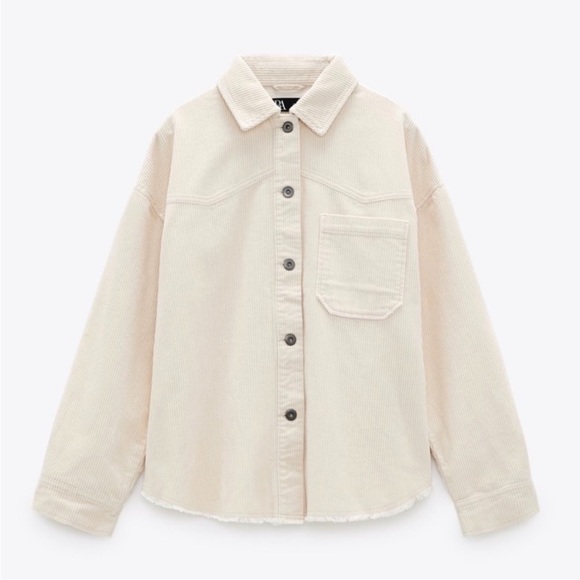 NWT CORDUROY OVERSHIRT - ZARA in Camel - Picture 3 of 8
